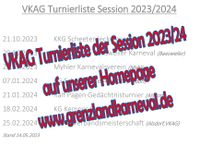 VKAG Turnierliste Session 2023